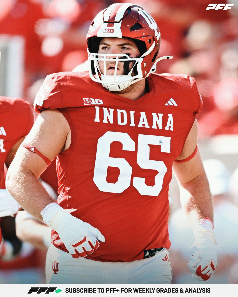 PFF College (@pff_college) on Twitter photo Indiana OT Carter Smith Last Season:
🔴 80.2 PFF Grade
🔴 421 Pass Block Snaps
🔴 2 Sacks Allowed
🔴 75.7 Run Block Grade
<a href="/IndianaFootball/">Indiana Football</a> Indiana OT Carter Smith Last Season:
🔴 80.2 PFF Grade
🔴 421 Pass Block Snaps
🔴 2 Sacks Allowed
🔴 75.7 Run Block Grade
<a href="/IndianaFootball/">Indiana Football</a>