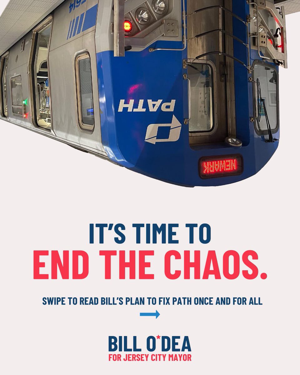BillOdeaJC's tweet image. Enough is enough! @PATHTrain meltdowns are putting our safety and sanity at risk. It’s time to stop sitting back and start holding @PANYNJ accountable. For those who say the city doesn’t have the power to fix this problem, I say watch. Let’s make the trains work. #fixthepath