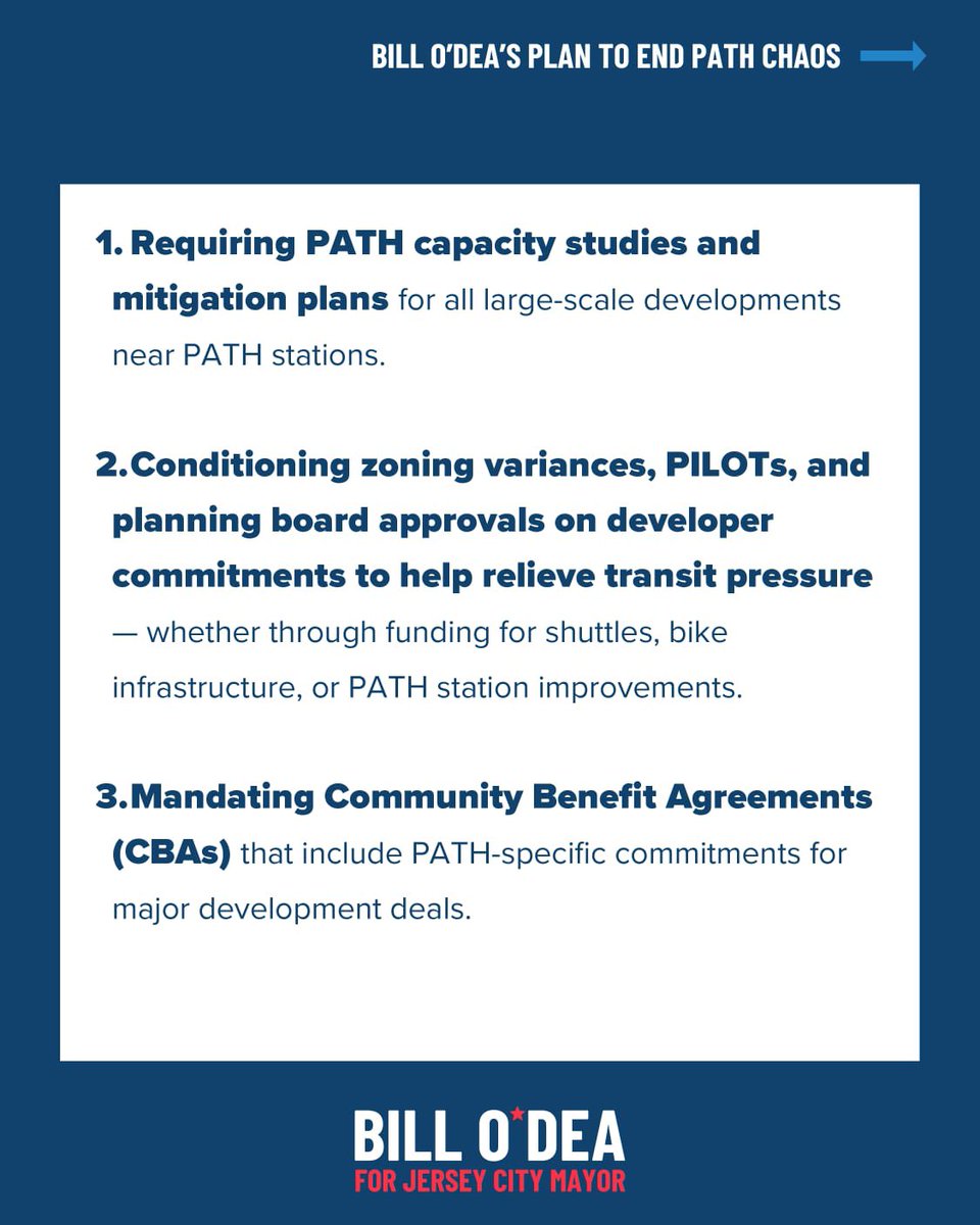 BillOdeaJC's tweet image. Enough is enough! @PATHTrain meltdowns are putting our safety and sanity at risk. It’s time to stop sitting back and start holding @PANYNJ accountable. For those who say the city doesn’t have the power to fix this problem, I say watch. Let’s make the trains work. #fixthepath