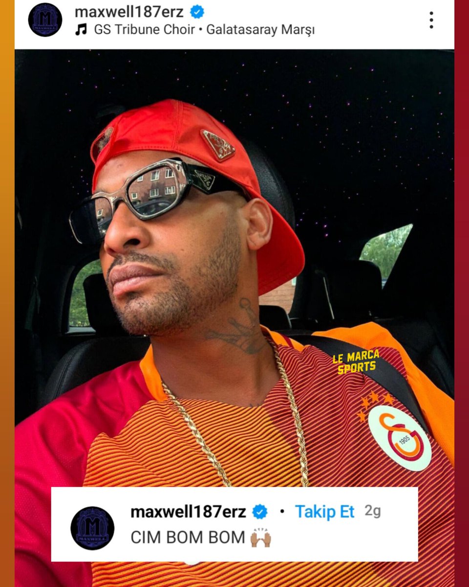 Alman rapçi Maxwell'den Galatasaray paylaşımı
