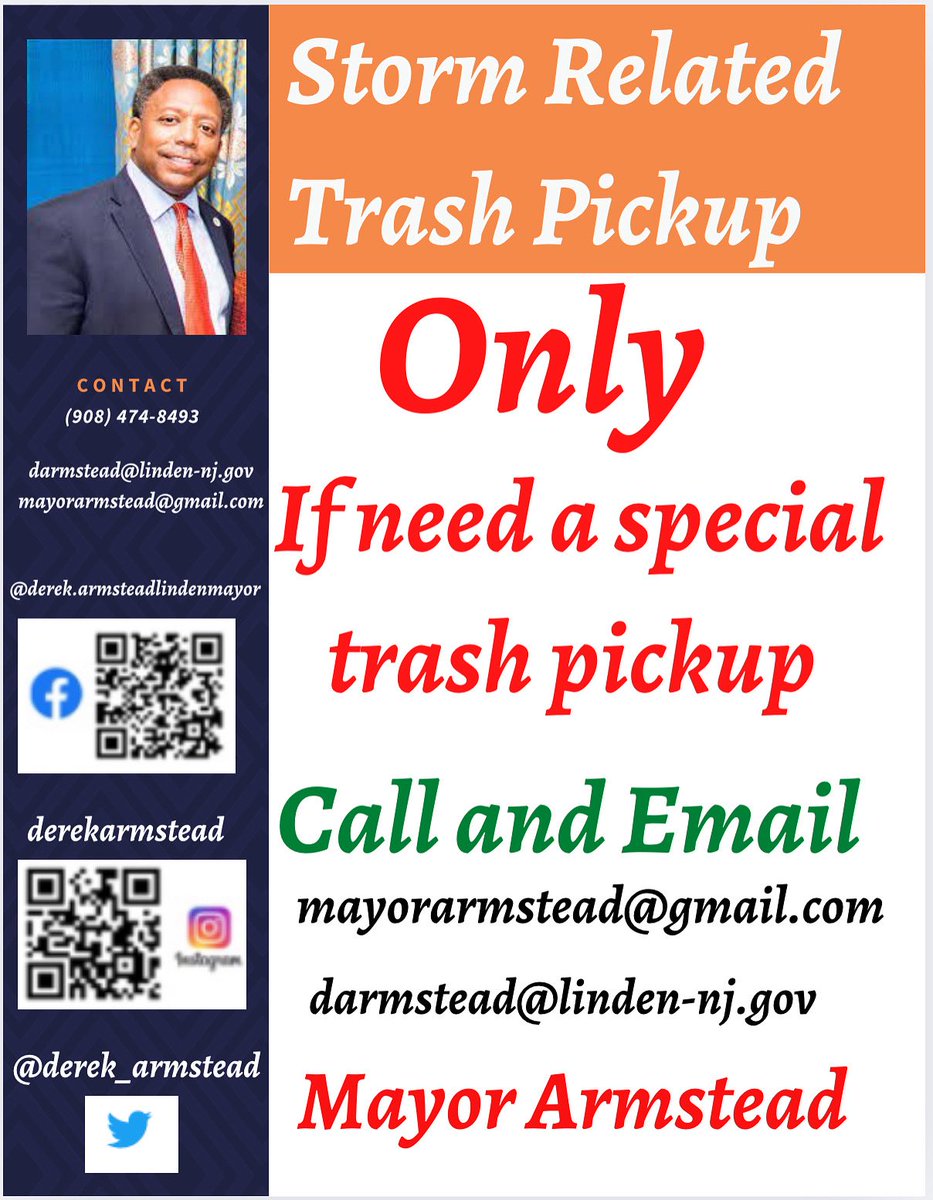 We understand some residents may need a special storm-related trash pickup due to the recent storm. This service is for storm-related debris only. Please email my office to request pickup.
📎 See attached flyer for details.