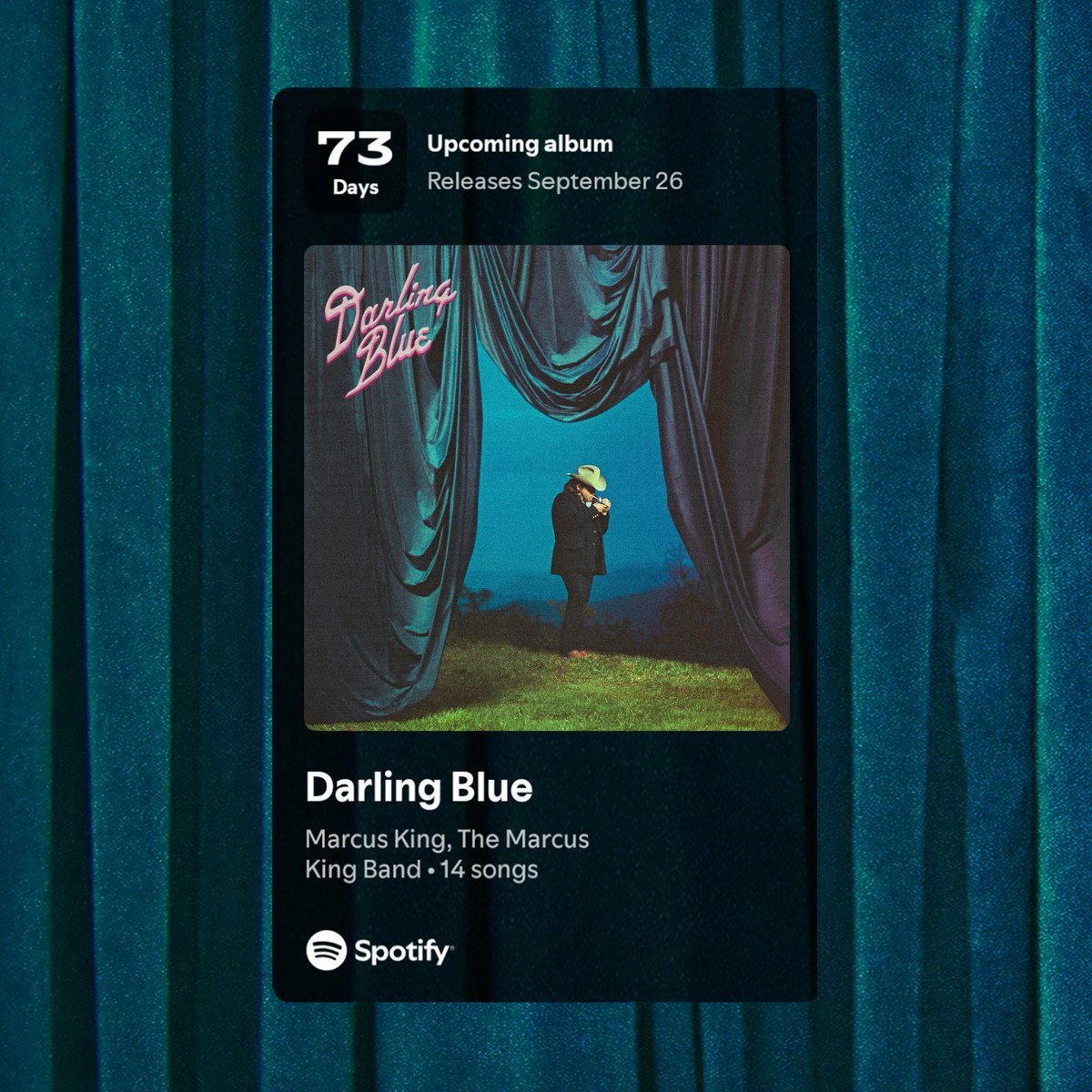 realmarcusking's tweet image. ‘Darling Blue’ will be yours 9/26. Pre-save it now. 

open.spotify.com/prerelease/6C1…