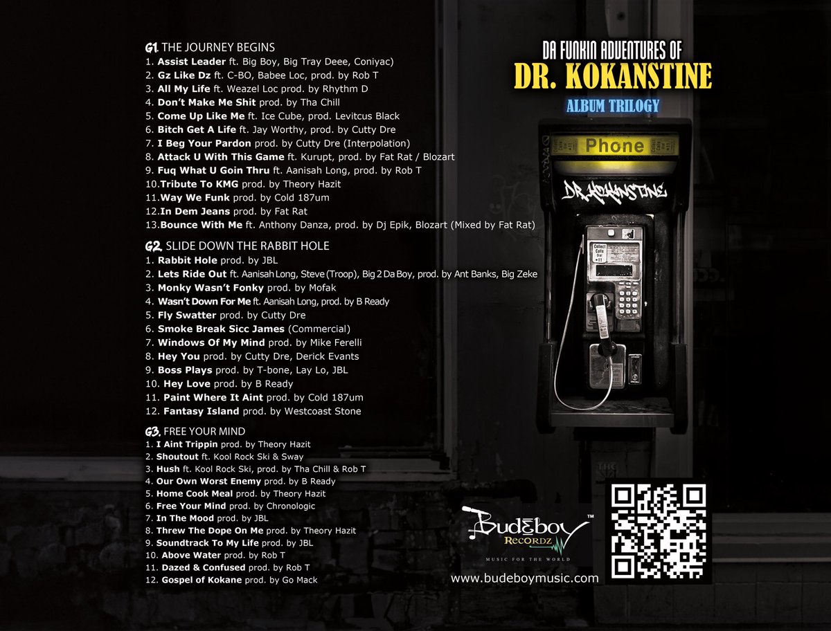 Kokaneofficial's tweet image. KOKANE’s
“Da Funkin Adventures Of Dr Kokanstine” 3 Album Trilogy
Now available at - budeboymusic.com
Album sampler: “Bounce With Me” ft.
Anthony Danza - OUT NOW!
Share , comment , repost