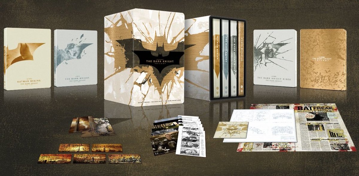 SteelBookBluRay's tweet image. ARTWORK CONFIRMED - Christopher Nolan's groundbreaking "The Dark Knight Trilogy" is getting a new UK 4K Steelbook collection - #steelbook #physicalmedia -
stlbk.info/4grHw5R