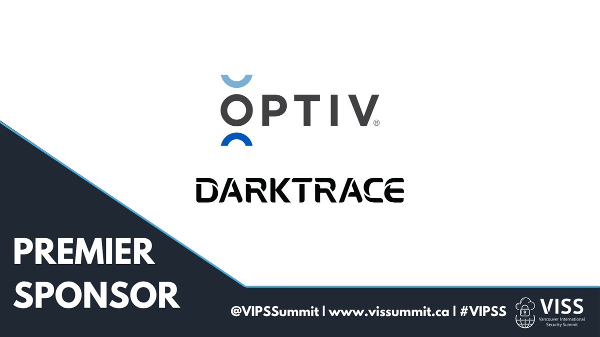 📣 The 2nd Annual #VISSummit  proudly welcomes joint PREMIER Sponsors:
🔐 <a href="/Optiv/">Optiv</a>  – Secure Greatness
🛡️ <a href="/Darktrace/">Darktrace</a>  – The Essential Cybersecurity Platform

We're shaping national resilience👉 vissummit.ca

#CyberDefense #NationalSecurity #Geopolitics #InfoWarfare