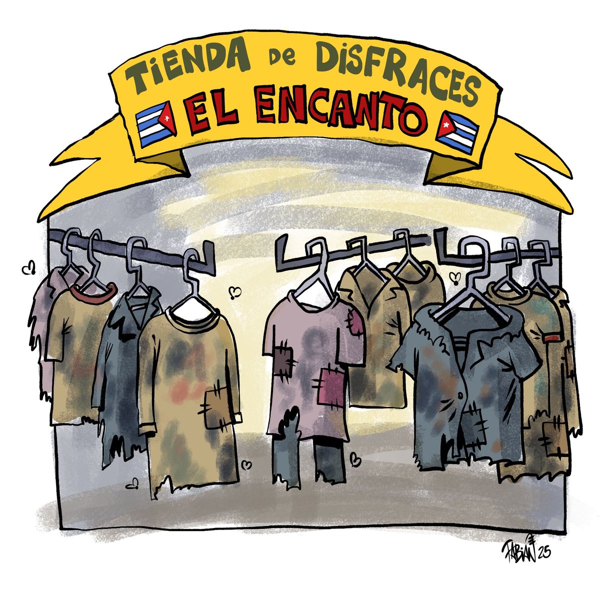 Hablando de disfraces en #CubaEstadoFallido 

#CubaEsUnaDictadura #CubaDuele #digitalIlustration