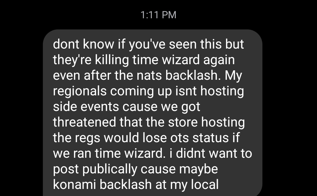 House_of_Champs's tweet photo. Yall, what's sent and in Yu-Gi-Oh OTS docs as well as regional docs are not public releases like their faq updates, like when they made a clause for me specifically to stop stream regionals by making it to where it had to upload and stream to OTS media channels. https://t.co/Uh8dse6WY4