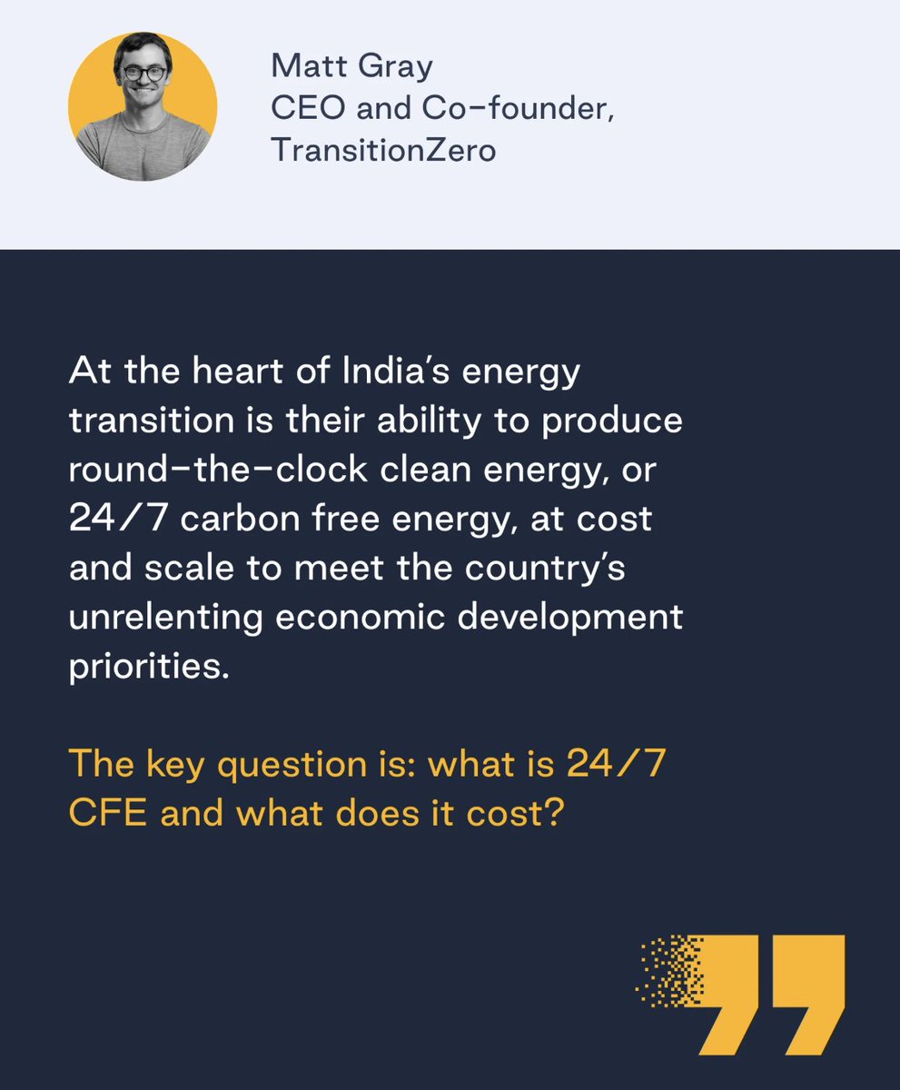 247CarbonFree's tweet image. India can add 70% of round-the-clock clean electricity equalling 52 GW by 2030 at a lower cost compared to annual matching - saving grid operators US$1 billion - new from TransitionZero.
Learn more here: transitionzero.org/products/24-7-…