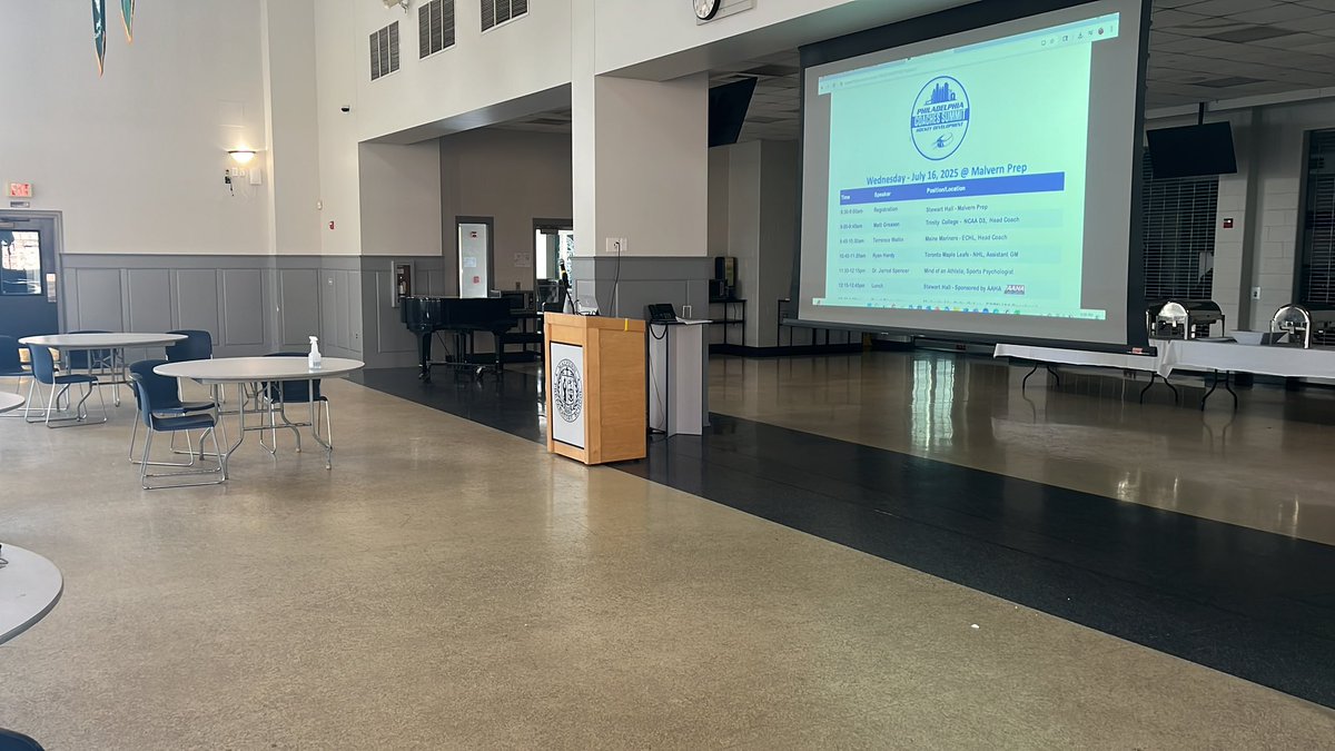 Philadelphia Hockey Development (@philahockeydev) on Twitter photo Stage is set for tomorrow!
PHD ‘25 - sold out! <a href="/MalvernPrep/">Malvern Prep</a>
Great day of professional Development for Atlantic District Coaches!
<a href="/MPIceHockey/">MP Ice Hockey</a> <a href="/AtlanticDistr/">Atlantic District</a> <a href="/mattgreason14/">mattgreason</a> <a href="/Coomey2/">Allison Coomey</a> <a href="/ryanphardy/">Ryan Hardy</a> <a href="/LaVidaLuukko/">Nick Luukko</a> <a href="/TWallin_10/">Terrence Wallin</a> <a href="/ColbyCohen36/">Colby Cohen</a> <a href="/RMHockeyAcademy/">Ryan Murphy Hky Acad</a> <a href="/Jarrod_Spencer/">Dr. Jarrod Spencer</a> <a href="/jdr1122/">John Riley</a> Stage is set for tomorrow!
PHD ‘25 - sold out! <a href="/MalvernPrep/">Malvern Prep</a>
Great day of professional Development for Atlantic District Coaches!
<a href="/MPIceHockey/">MP Ice Hockey</a> <a href="/AtlanticDistr/">Atlantic District</a> <a href="/mattgreason14/">mattgreason</a> <a href="/Coomey2/">Allison Coomey</a> <a href="/ryanphardy/">Ryan Hardy</a> <a href="/LaVidaLuukko/">Nick Luukko</a> <a href="/TWallin_10/">Terrence Wallin</a> <a href="/ColbyCohen36/">Colby Cohen</a> <a href="/RMHockeyAcademy/">Ryan Murphy Hky Acad</a> <a href="/Jarrod_Spencer/">Dr. Jarrod Spencer</a> <a href="/jdr1122/">John Riley</a>