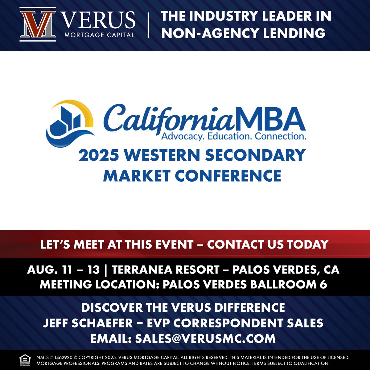 Contact us today to learn more: sales@verusmc.com
#mortgage #nonqm #nonqmlending #mortagelending #mortgageindustry #nonqmloans #alternativefinancing #loans #lenders #lending #alternativelending #financing #financingoptions #verus #sales #cmba #CaliforniaMBA