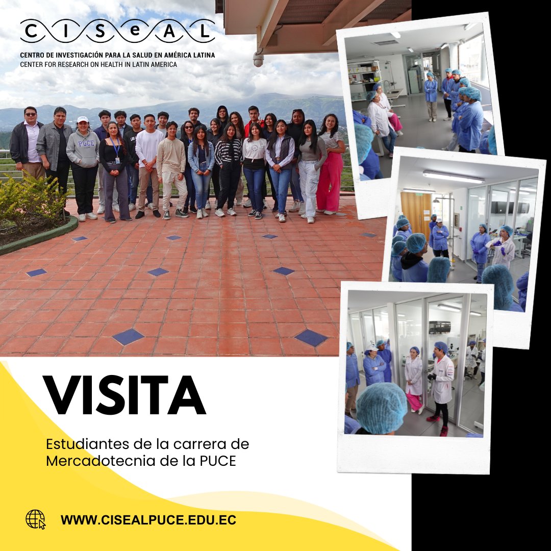 CISeAL_PUCE's tweet image. 📍Recibimos la visita de estudiantes de Mercadotecnia PUCE que cursan Prospectiva Estratégica y Diseño y Evaluación de Proyectos. Conocieron cómo la investigación científica se proyecta estratégicamente para generar impacto real.
#CISeAL #PUCE #Mercadotecnia