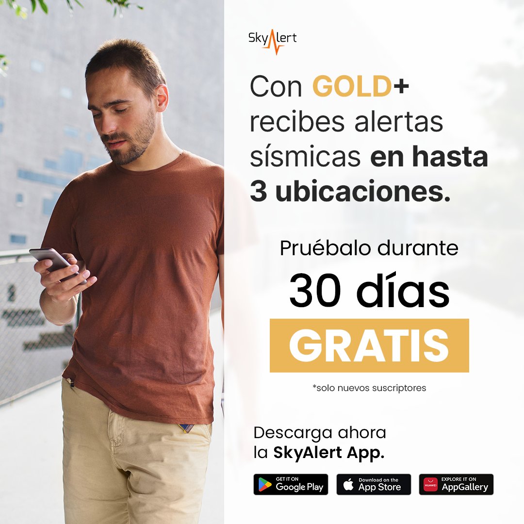 SkyAlertMx's tweet image. 🔔 Con #GOLD+, recibe alertas sísmicas precisas en tu celular y computadora para reaccionar a tiempo ante un sismo.

¡Suscríbete ahora! 👇
skyalert.page.link/enT8

#SkyAlert #SkyAlertApp #AlertaSísmica #LaAlertaConfiableable