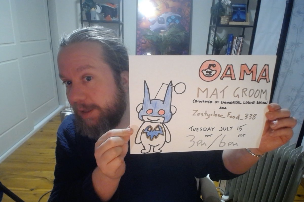 MathewGroom's tweet image. Within the hour, I (and my co-writer Kyle) will be kicking off a Reddit AMA about IMMORTAL LEGEND BATMAN!
Come chat!
reddit.com/r/DCcomics/com…