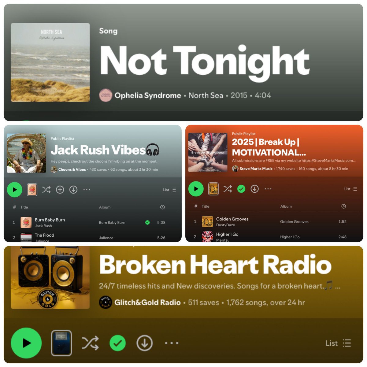 opheliasyndrome's tweet image. 🏖️ Hot Summer Tunes - Cool Summer Playlists💧 
Thanks for the adds for 🌙 "Not Tonight" 🌃✨#ThrowBackTrack◀️ to a super late night...🤭 We appreciate these curators and playlists, and hope you give 'em a listen! #Listen #Like #Share #Follow 🤳 
👇 
🔗 open.spotify.com/track/5veccP3z… 📻