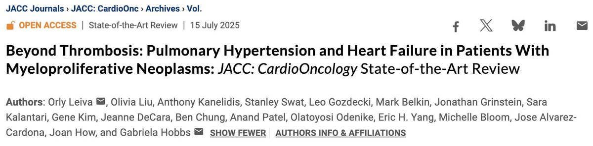 UChicagoLeuk's tweet image. A new review led by @LeivaOrly and featuring @UChicagoLeuk faculty @Anand_88_Patel @myeloidmalig is focused on pulmonary HTN and HF in patients with MPNs!
jacc.org/doi/10.1016/j.…