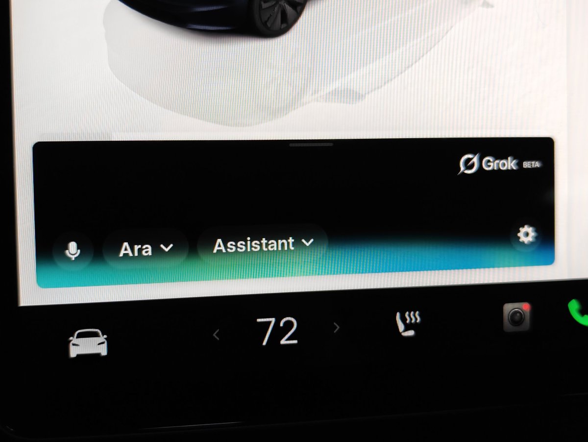 jmwilt21's tweet image. I have Grok in my Tesla hehe