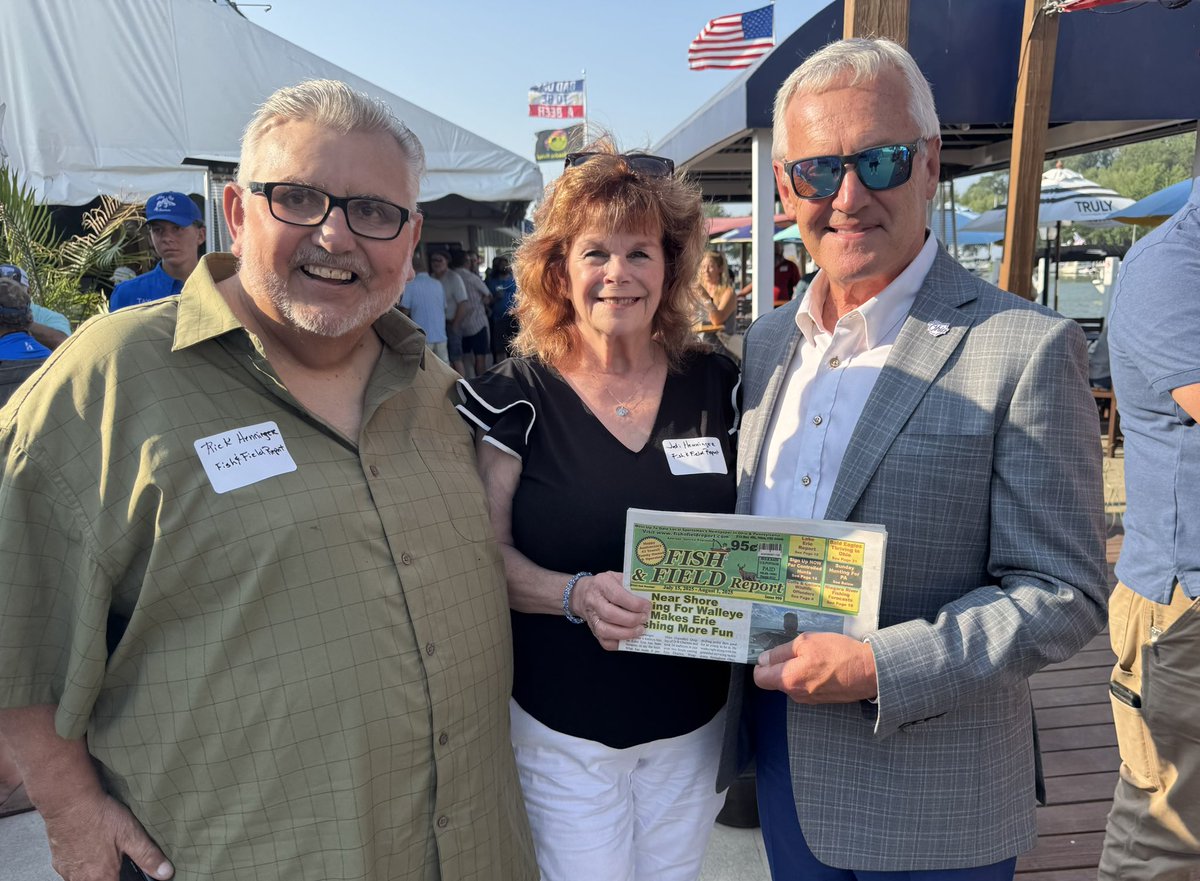 LtGovJimTressel's tweet image. Great night catching up with everyone before we hit the water tomorrow. Ready for Fish Ohio 2025! 🎣