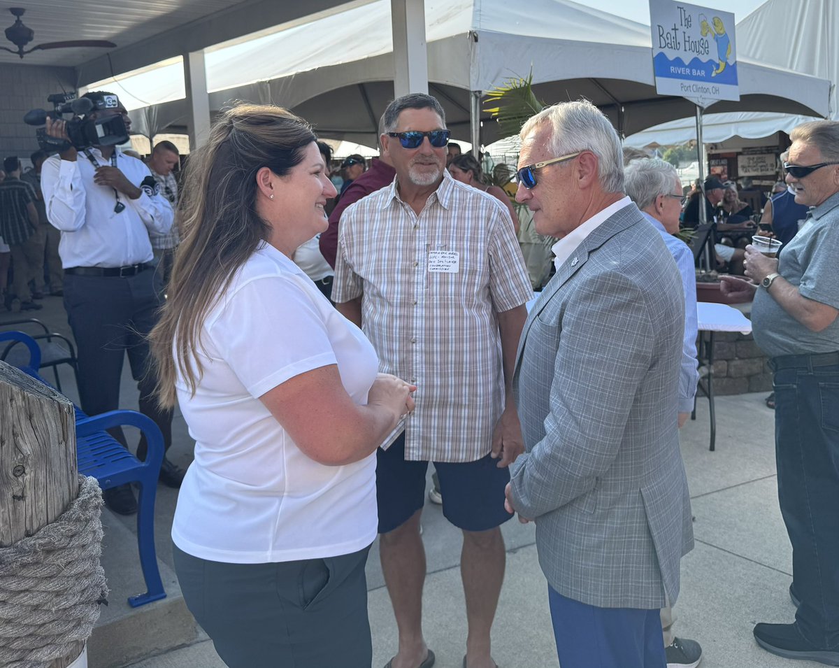 LtGovJimTressel's tweet image. Great night catching up with everyone before we hit the water tomorrow. Ready for Fish Ohio 2025! 🎣