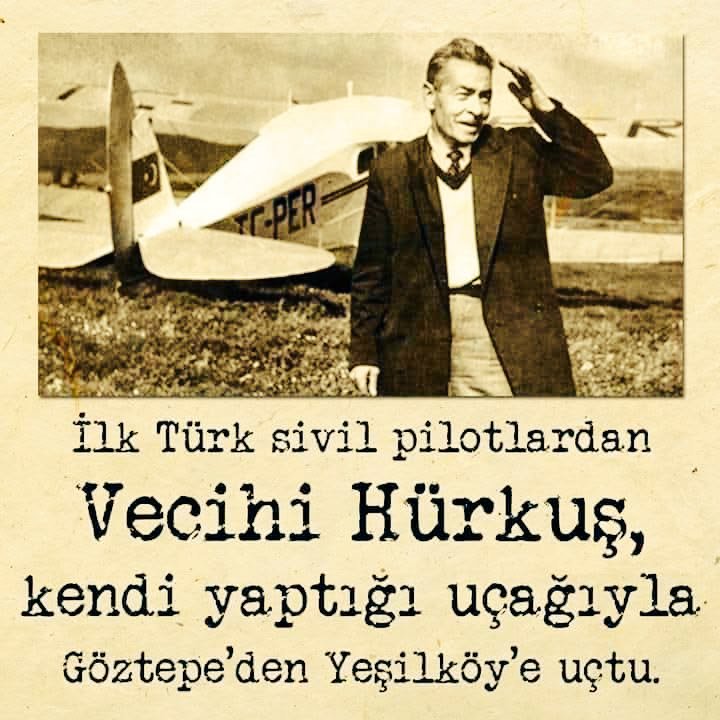 16 Temmuz 1969 ilk askeri uçağı yapan ve ilk düşman uçağını vuran...
Mustafa Kemal ATATÜRK'ün askeri Vecihi HÜRKUŞ'un ölüm yıl dönümü rahmetle anıyoruz.
🇹🇷🇹🇷🇹🇷