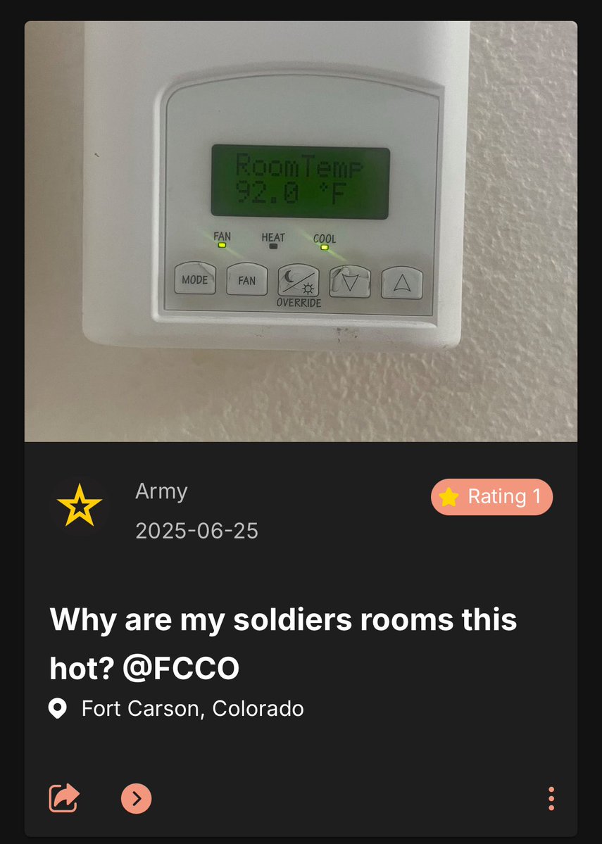 hots&cots (@hotscots_app) on Twitter photo Leaders are ready to step up for their Soldiers. I’ve seen time and time again but they’re only half the equation. We need elected officials to match that energy when it comes to barracks and quality of life. Glad to see <a href="/RepSaraJacobs/">Congresswoman Sara Jacobs</a> leading the way. I’m ready to help however I Leaders are ready to step up for their Soldiers. I’ve seen time and time again but they’re only half the equation. We need elected officials to match that energy when it comes to barracks and quality of life. Glad to see <a href="/RepSaraJacobs/">Congresswoman Sara Jacobs</a> leading the way. I’m ready to help however I