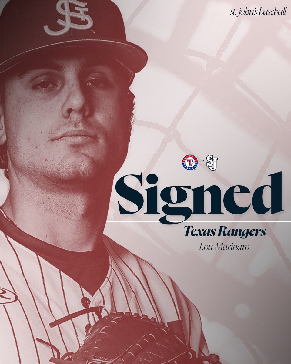 Congrats Lou on signing with the Texas Rangers! 👏😤