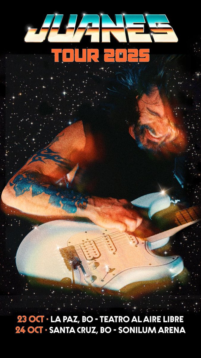 JUANES's tweet image. Bolivia qué alegría verles!!!🔥🇧🇴 nos vemos en nuestro tour por Latinoamerica en octubre! Los AMO.