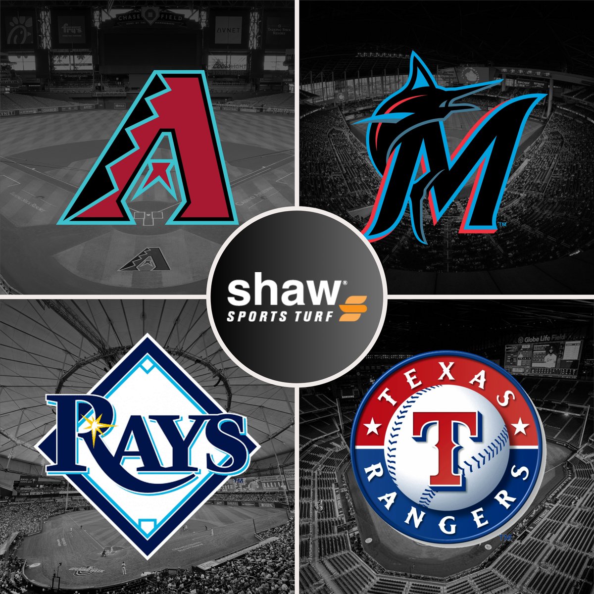🌟It’s All-Star night in Atlanta! We’re proud to support our MLB partners, including the <a href="/Marlins/">Miami Marlins</a>, <a href="/Rangers/">Texas Rangers</a>, <a href="/RaysBaseball/">Tampa Bay Rays</a>, and <a href="/Dbacks/">Arizona Diamondbacks</a>, all represented in tonight’s game. Performance starts from the ground up. 💪⚾ 
#MLBAllStarGame #ShawSportsTurf #MoreThanAField