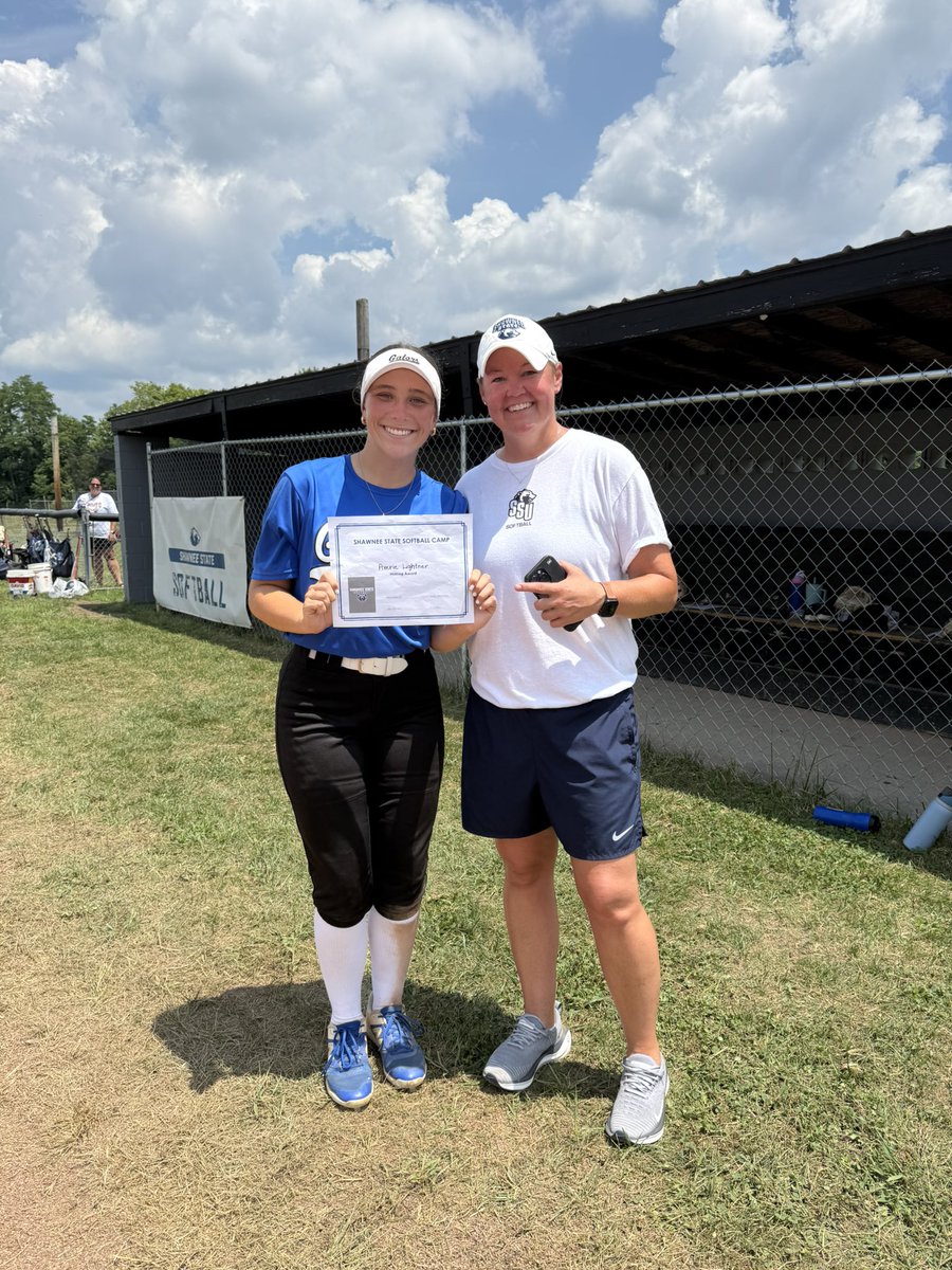Averie Lightner (@a_lightner2026) on Twitter photo Had a great time at the <a href="/ShawneeStateSB/">Shawnee State SB</a> camp today!! Thank you to <a href="/kbradshaw12/">Kristen Bradshaw</a>, <a href="/ckyne1434/">Carrie Kyne</a>, staff, and players for running a great camp. I was awarded the “hitting award”!! <a href="/GatorsPremier08/">GatorsPremierLindley/Lloyd</a> Had a great time at the <a href="/ShawneeStateSB/">Shawnee State SB</a> camp today!! Thank you to <a href="/kbradshaw12/">Kristen Bradshaw</a>, <a href="/ckyne1434/">Carrie Kyne</a>, staff, and players for running a great camp. I was awarded the “hitting award”!! <a href="/GatorsPremier08/">GatorsPremierLindley/Lloyd</a>
