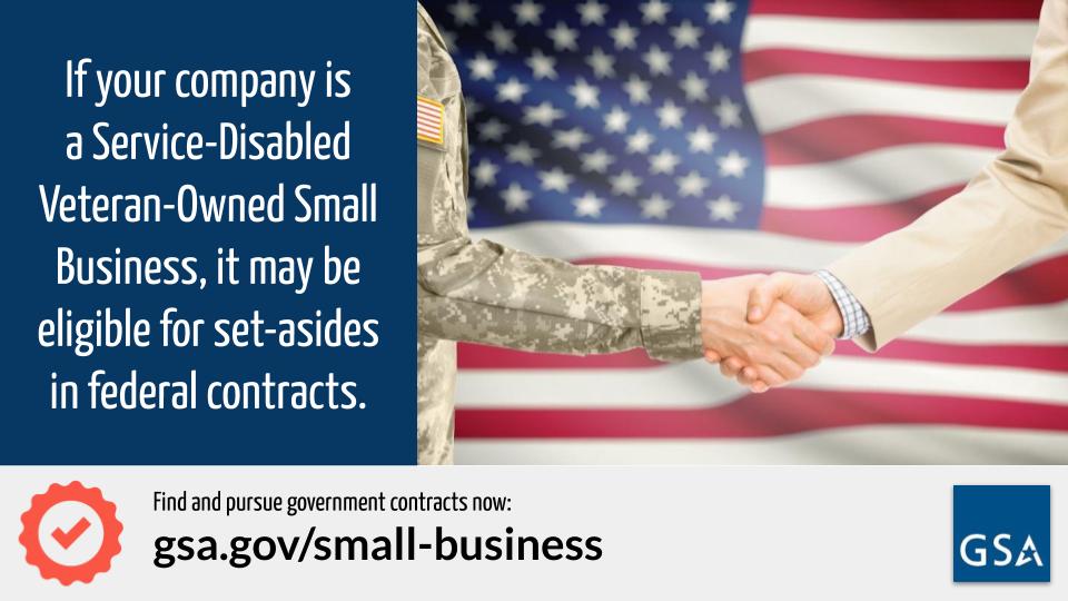 GSAOSDBU's tweet image. Discover if your Service-Disabled Veteran-Owned (SDVOSB) or Veteran-Owned Small Business (VOSB) is eligible for set-aside government contracts. Learn more about the resources @USGSA provides for SDVOSBs & VOSBs:
gsa.gov/small-business…
