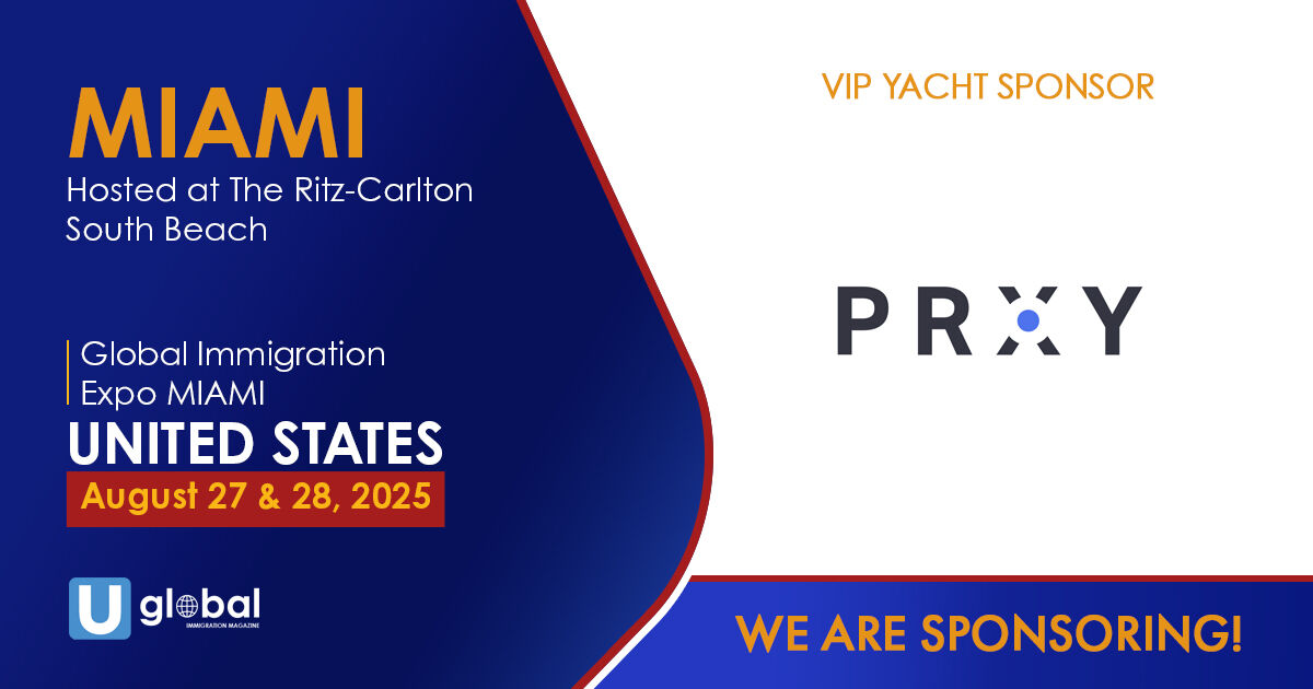 UglobalOfficial's tweet image. We proudly announce PRXY Co. as a VIP Yacht sponsor of our Global Immigration Expo in Miami on August 27-28!
Book your ticket now!
eventbrite.com/e/2025-eb-5-gl…
#eb5 #goldenvisa #goldcard #usvisa #usa #usimmigration #residency #citizenship #miami