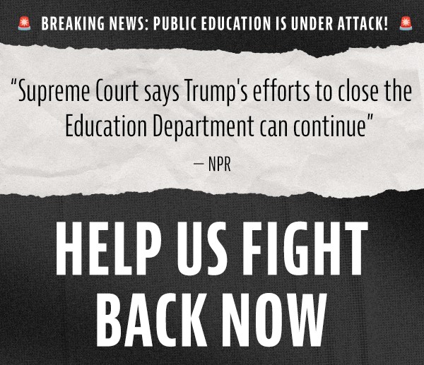 runforsomething's tweet image. The push to dismantle the Dept. of Ed is a wake-up call: local power matters.
Want to make sure funding is available in your school district?
Want to ensure kids still have access to free lunch programs?
Run for your local school board. That’s where change starts.
