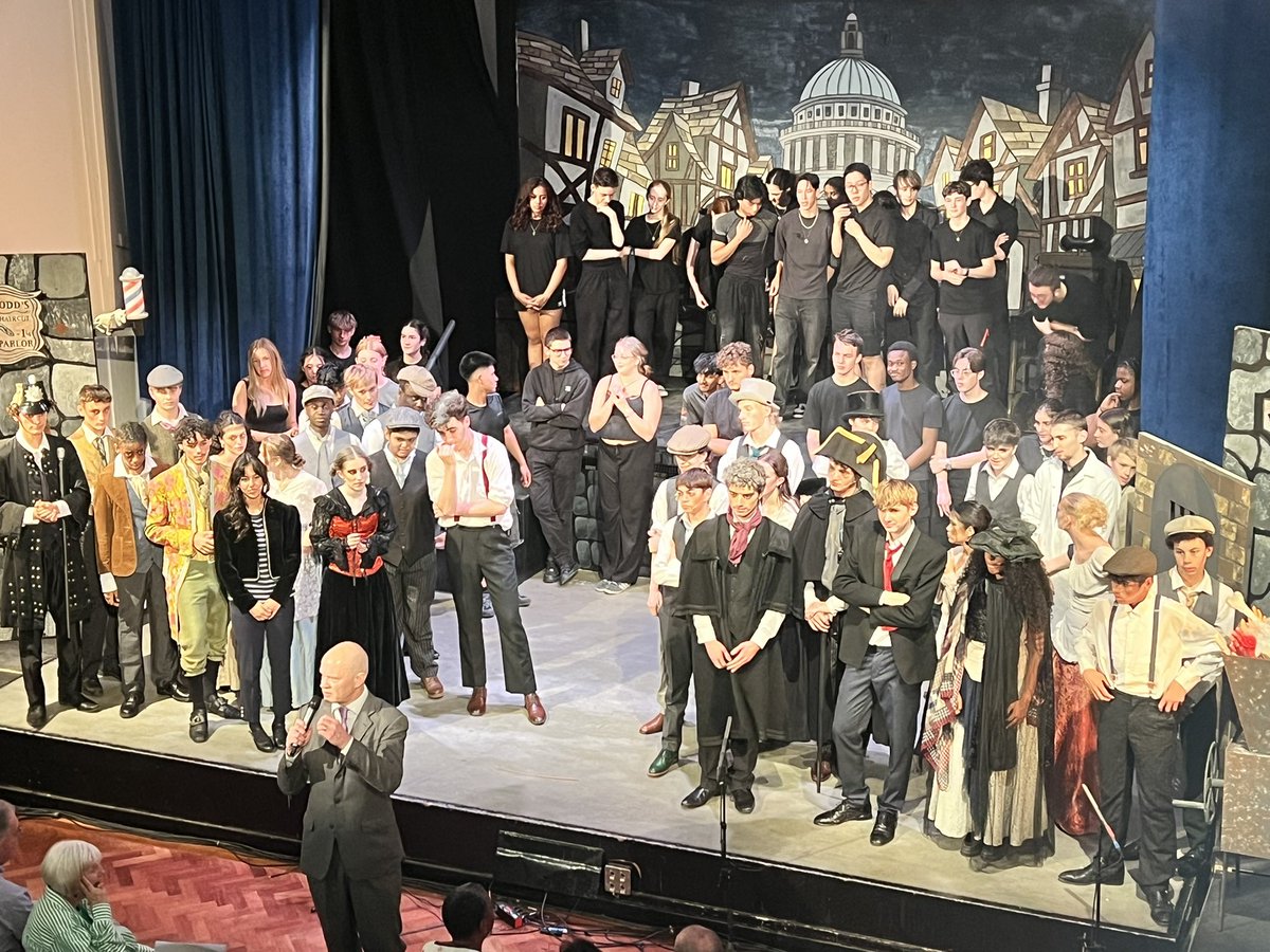 CVMSMusic's tweet image. Many congratulations to all involved in our production of Sweeney Todd. Two memorable shows so far….just one more to go. Joins us tomorrow evening if you can.