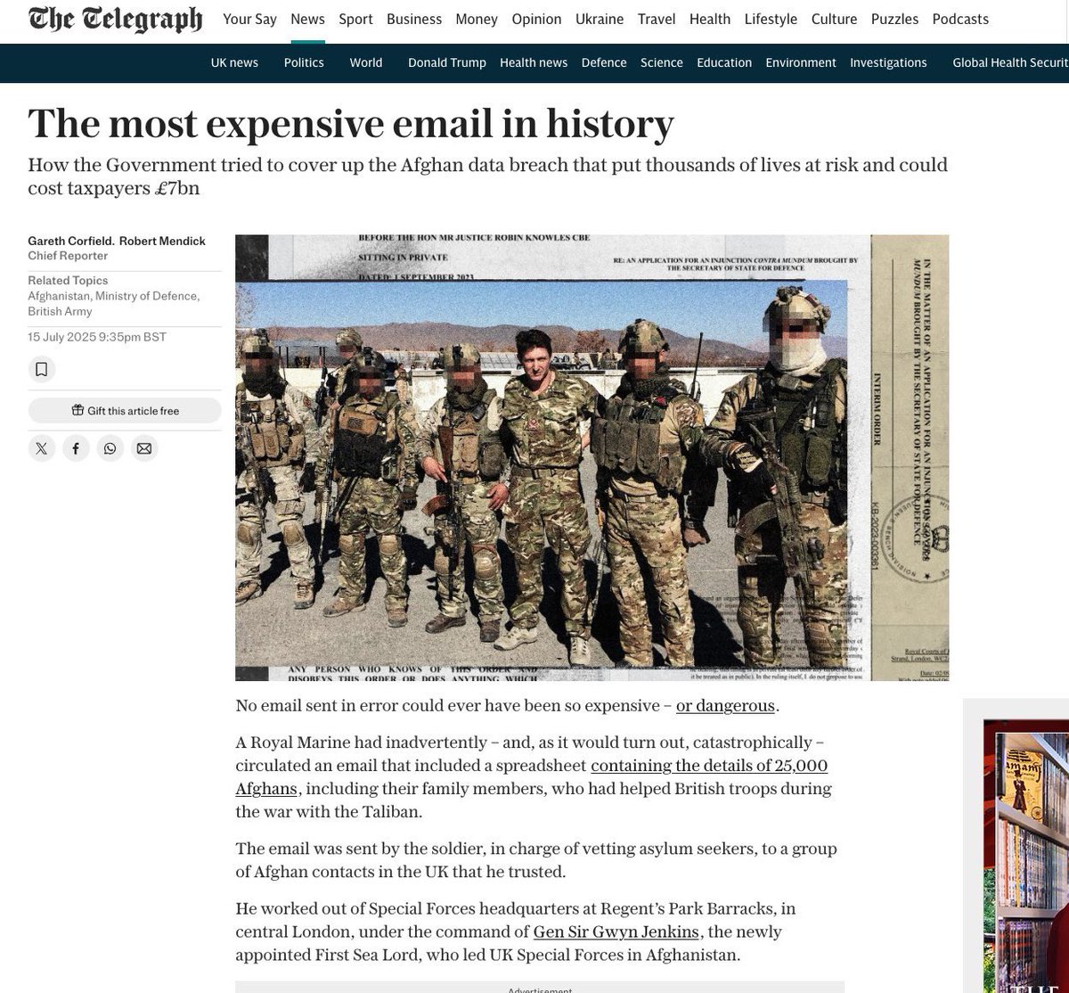 Charlie Herbert (@charlie533080) on Twitter photo Hey <a href="/Telegraph/">The Telegraph</a> care to tell me why you’re using a photo of me, of which I have copyright, without permission? I’d never in a hundred lifetimes agree to support any of your gutter journalism. Please take the photo down right now. Hateful newspaper - I don’t wish to be associated. Hey <a href="/Telegraph/">The Telegraph</a> care to tell me why you’re using a photo of me, of which I have copyright, without permission? I’d never in a hundred lifetimes agree to support any of your gutter journalism. Please take the photo down right now. Hateful newspaper - I don’t wish to be associated.