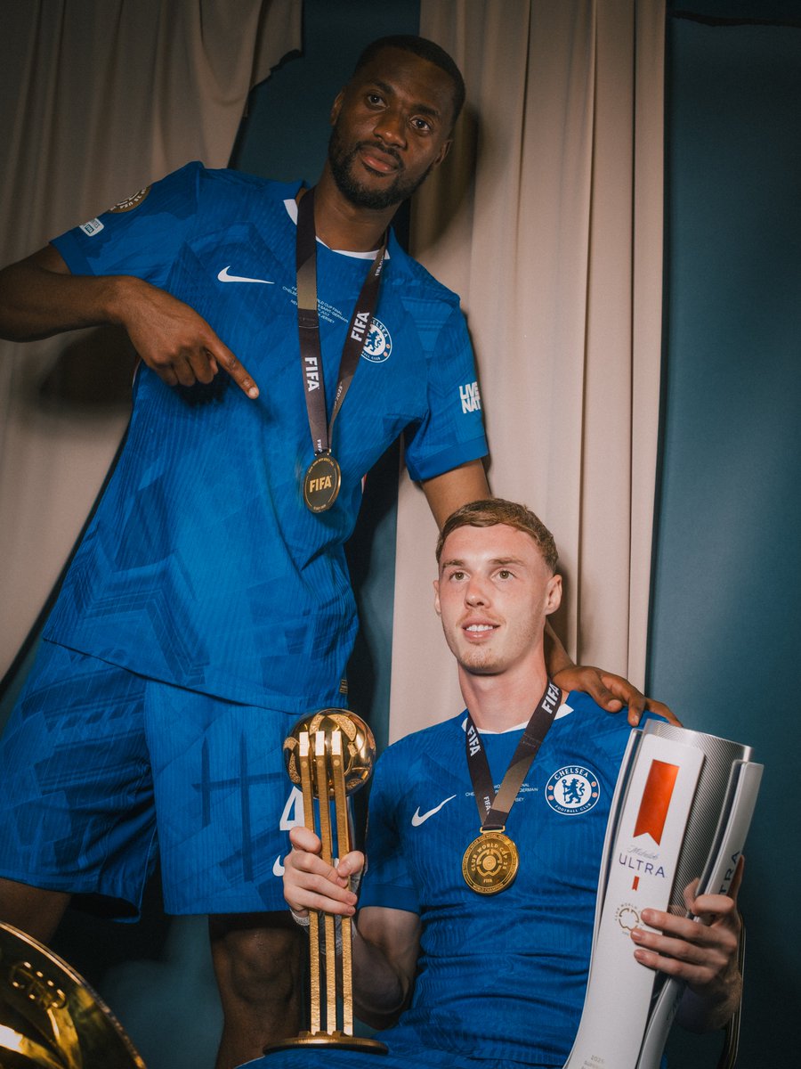 ChelseaFC's tweet photo. Palmer x Tosin 💙