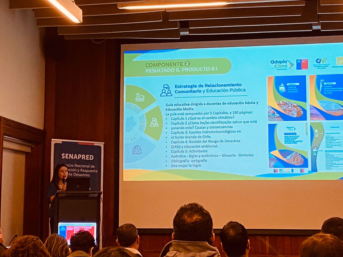 Adapta_Clima's tweet image. 🙋‍♀️Participamos en el encuentro “Diálogo, Prevención y Acción: Enfrentando los efectos de la crisis climática”, organizado por @MMAAntofagasta junto a @Senapred , donde compartimos la experiencia del proyecto #AdaptaClima en gestión del riesgo y adaptación al cambio climático. 🌱