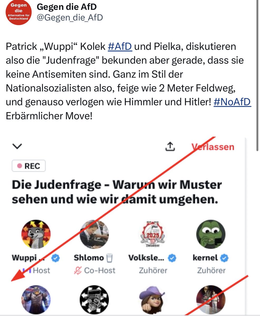 Vom Stream nie gehört, saß halt irgendwer namens Shlomo drin. Antifaaccount mit >30k Followern.
Hat dann doch auch seine Vorzüge, jetzt mit Klarnamen unterwegs zu sein: Ein schöner Fall für Lawfare. Erneut: Alle Methoden, die sie gegen uns einsetzen, sind cool gegen sie.