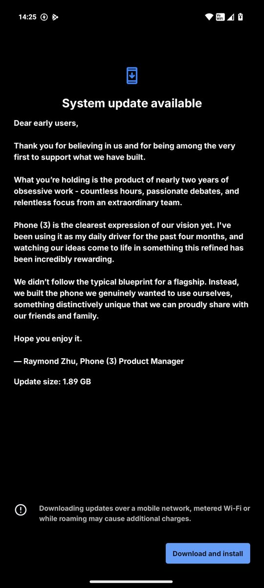 saisujith94's tweet image. One thing that @nothing @nothingindia always gets right. 2 Software Updates since turning on the device in less than 48 Hours.
@AkisEvangelidis @getpeid