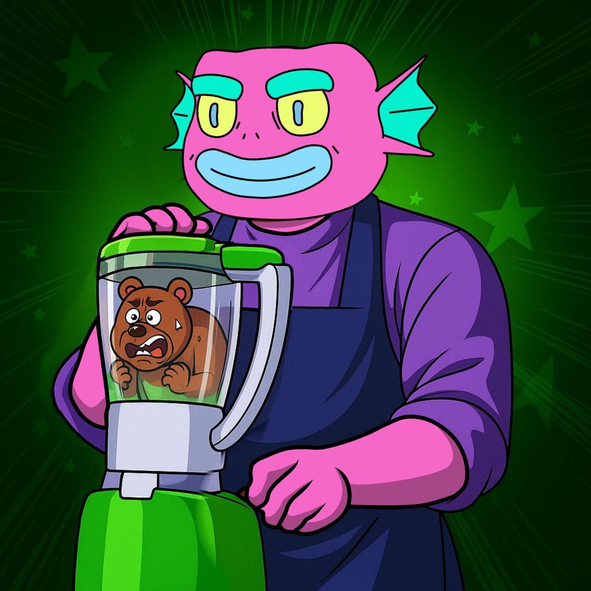 Free_Man353's tweet image. My entry 
@FEGOabs 
#FEGO
Both small and big bears are going down to the moon and beyond 🚀🔥