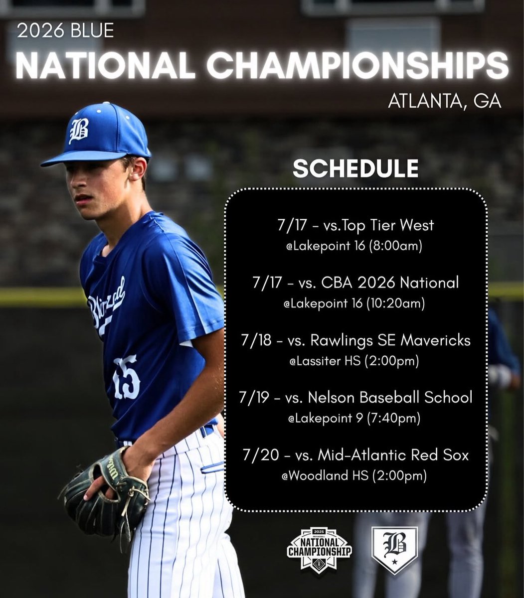 Tournament schedule for Georgia