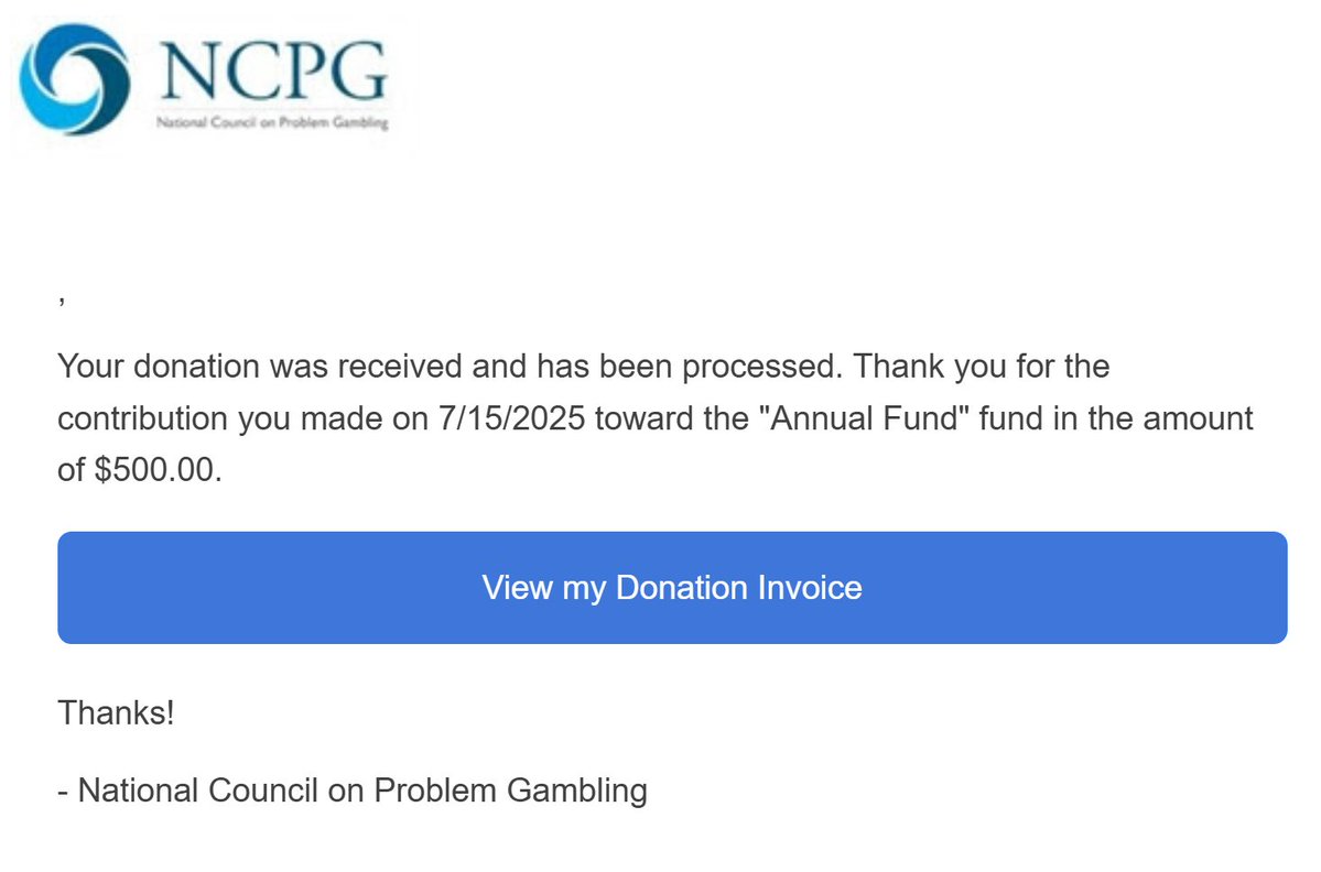 Johnny_Barks's tweet image. The gambling industry has oversaturated sports media. We all know it. The ads are nearly inescapable. It spawned a new level of toxicity towards athletes. Today, I donated $500 of my Underdog bonus to the National Council of Problem Gambling. Addiction is real. We can do better.
