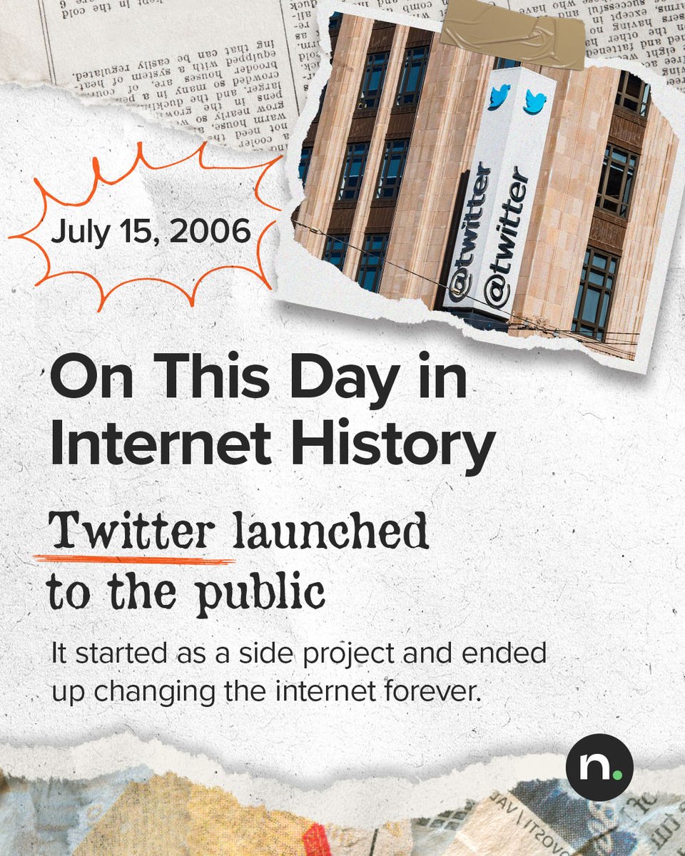 namedotcom's tweet image. On this day in 2006, Twitter launched to the public. What started as a side project  went on to shape how the world shares news, culture, and ideas in real time.