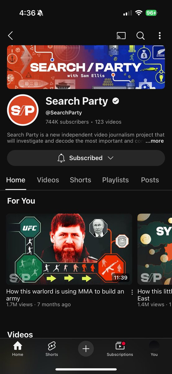 albert8768's tweet image. Best YouTube channel right now. Tap in