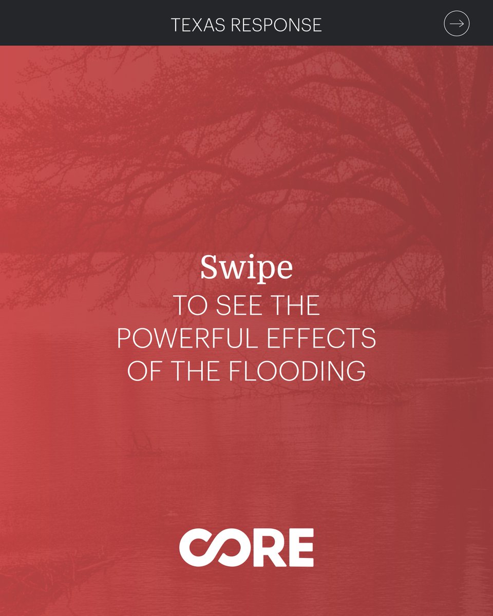 COREresponse's tweet image. Swipe to see the powerful effects of the floods:
Help Texans impacted by the floods, donate today: coreresponse.org/2025-texas-flo…
#texasfloods #texasfloods2025