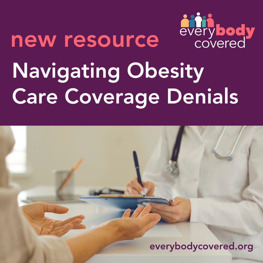 AMWADoctors's tweet image. While #obesity is a chronic disease, not everyone has access to care. If you’ve been denied coverage for obesity treatment, you’re not alone. AMWA's partner' #everyBODYcovered has a new resource to understand your options and work with your provider to get the care you need:…