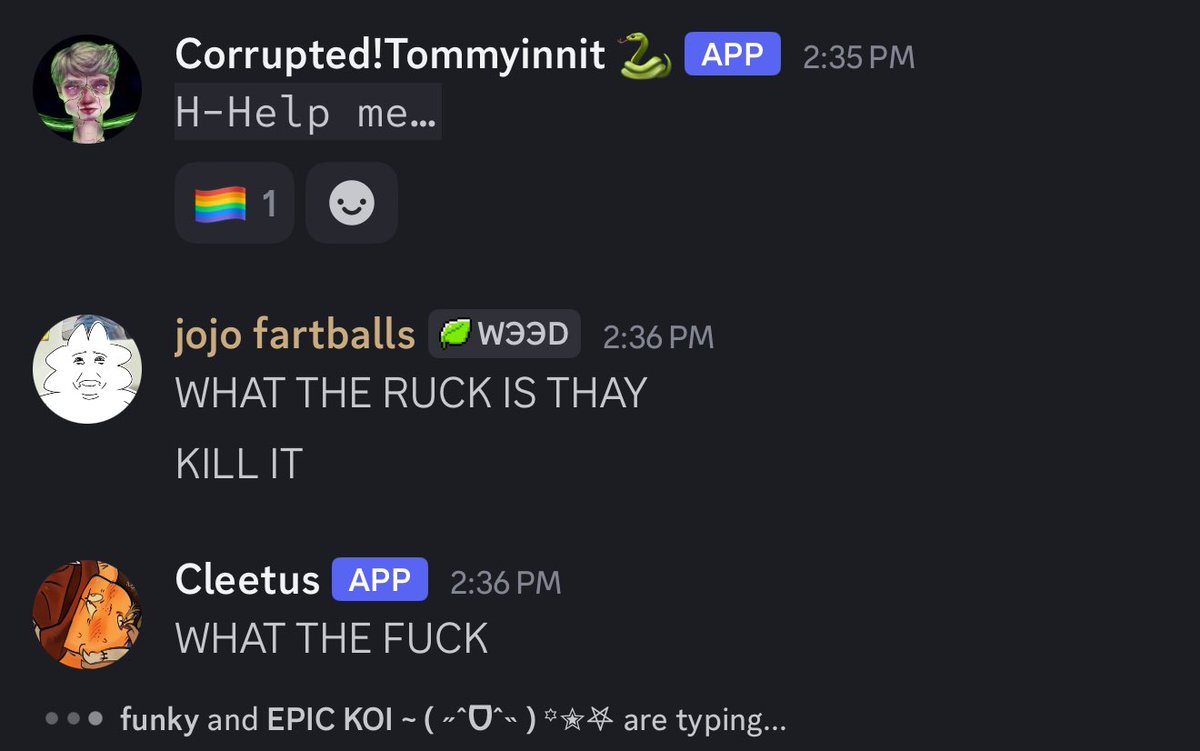 raveratz's tweet photo. discord server going well https://t.co/nPWv0md2y4