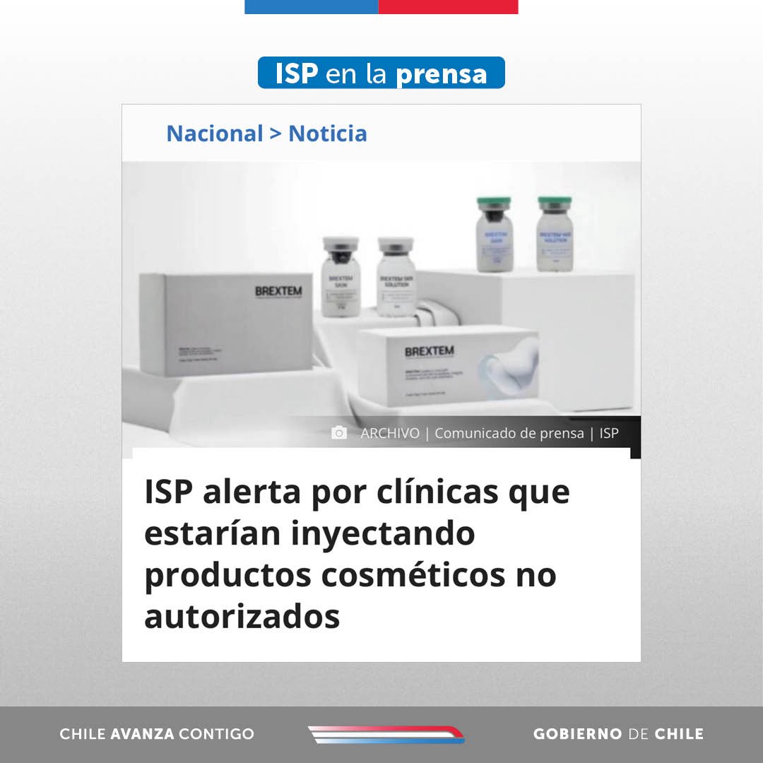 ispch's tweet image. Radio @biobio publicó la alerta sobre prohibición de productos cosméticos inyectables en clínicas dermatológicas
#cosméticos
#alerta
#exosomas
👉🏼 biobiochile.cl/noticias/nacio…
