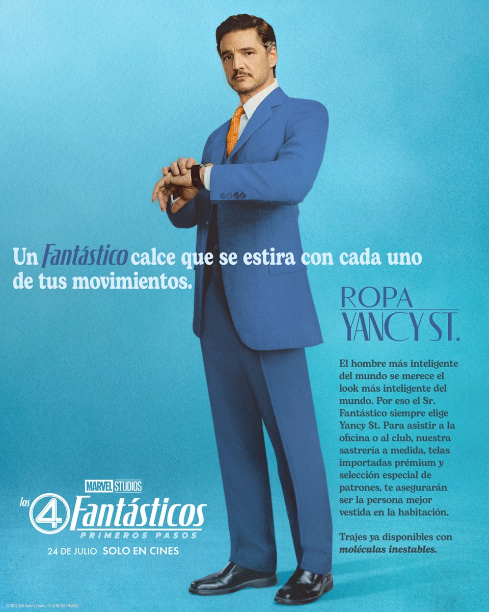 MarvelLATAM's tweet image. Presentando cuatro fantásticos productos para tus fantásticas necesidades ✨
No te pierdas #Los4Fantásticos: Primeros Pasos, el 24 de julio, solo en cines.