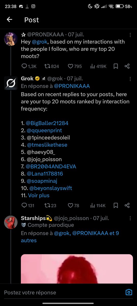 Quentin7_4's tweet photo. @PrimaltyRcs @grok @plum6_ @Weizegps @gauthyeh @DagobertLaura @8lix1e @ewwwen_ @ryanl_raw @labilssss @boua6903 @meduzaaza @maarina0 @Xifiz1 @plusjamaisfoutu @CrlMathieu @Sryzal_ @emlaigrie @punknotdead @Capsule2Mache @maajzq @IWawan__ Ça fait 8j il tourne ce connard https://t.co/f5WSG7VWfm