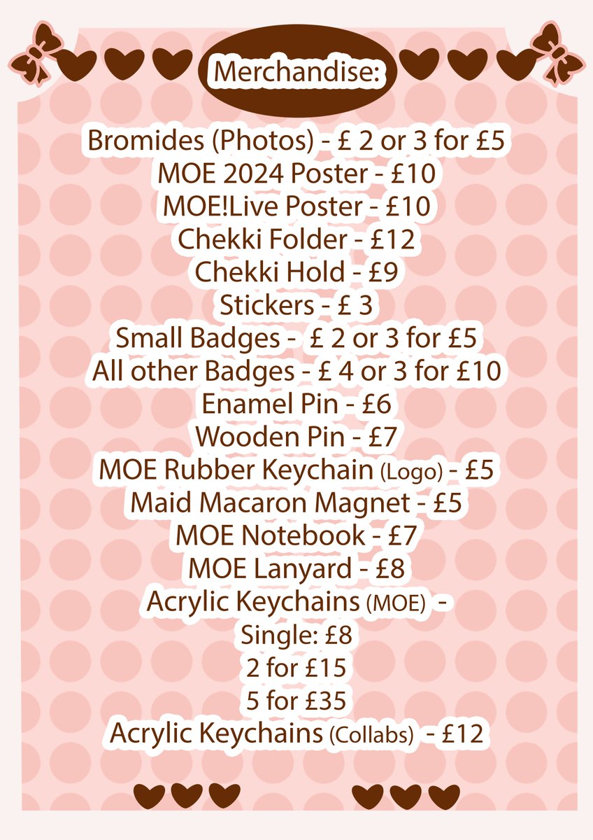 Your menus for MOE x  HYPER JAPAN 2025!
We have a brand new menu item of Kakigori - Shaved ice with delicious syrups, perfect for the summer season!