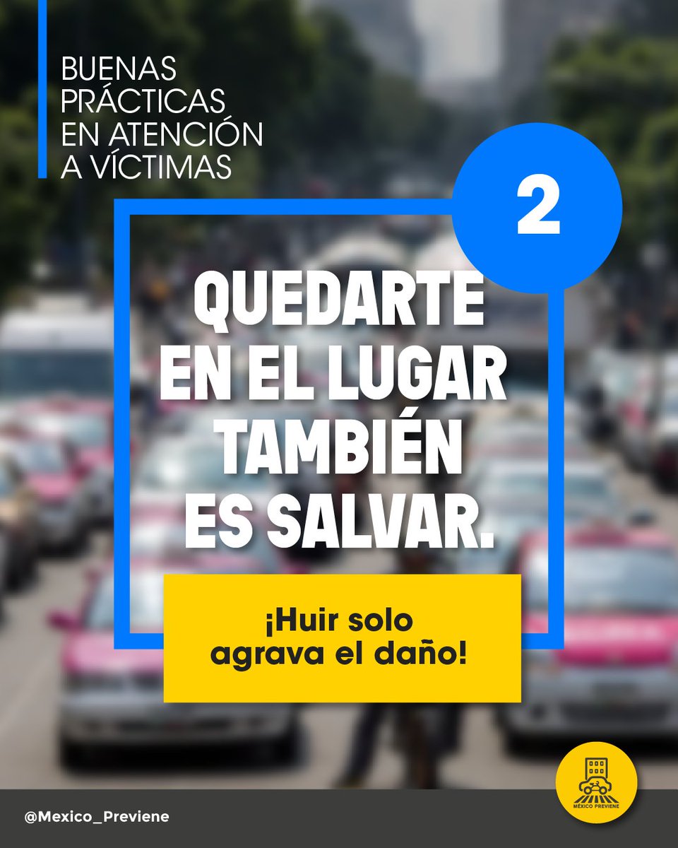 Mexico_Previene's tweet image. En un siniestro vial, abandonar el lugar deja a la víctima
-sin ayuda
-sin justicia
- y sin respuesta.
🚗 Si manejas, asume tu responsabilidad.
No huyas. Actúa con conciencia. 🙏
#NoHuyas #ResponsabilidadVial #JusticiaParaLasVíctimas #MéxicoPreviene